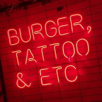 Burger Tattoo And Etc Neon Sign