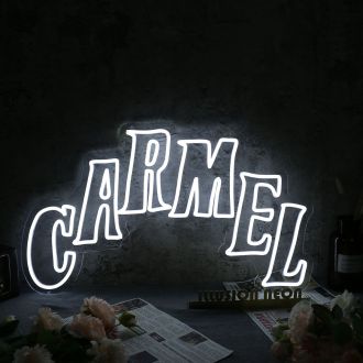 CARMEL White Neon Sign