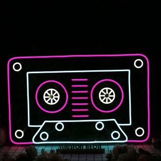 Cassette Tape Neon Sign