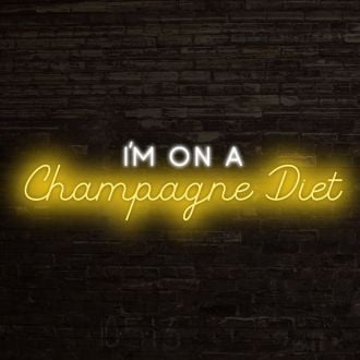 Champagne Diet Neon Sign