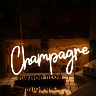 Champagne Yellow Neon Sign