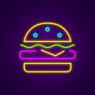 Cheeseburger Neon Sign