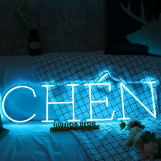 CHEN Blue Neon Sign