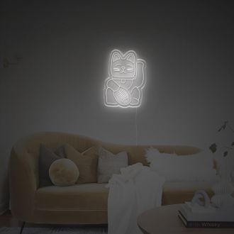 Chinese Lucky Cat LED Neon Sign