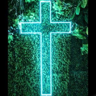 Church Christian Catholic Cross Neon Sign