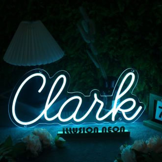 Clank Blue Neon Sign