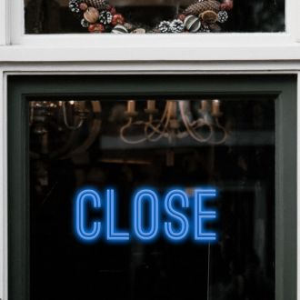 Close Neon Sign