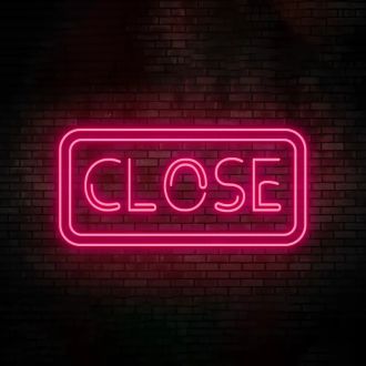 Closed Neon Sign Wall Decor Neon Sign For Club Man Cave Cafe Pub Home