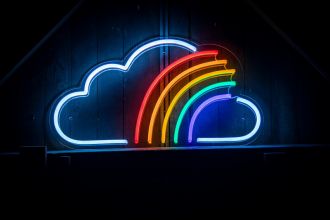 Cloud Rainbow Sign Neon Sign