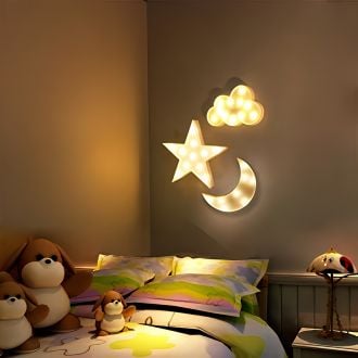 Steel Marquee Letter Cloud Star Moon Warm White High-End Custom Zinc Metal Marquee Light Marquee Sign