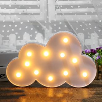 Steel Marquee Letter Cloud Warm White Home Decor High-End Custom Zinc Metal Marquee Light Marquee Sign