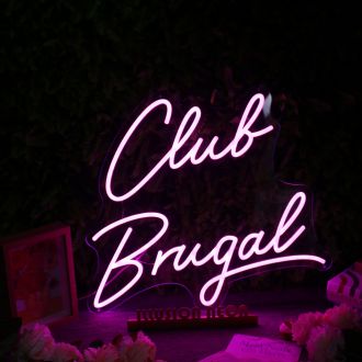 Club Brugal Purple Neon Sign