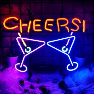 Cocktail Cheers Neon Sign Neon Bar Sign