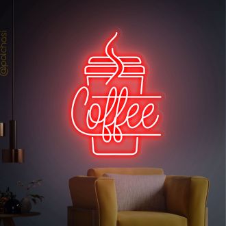 Coffee Neon Sign Cafe Bar Decor Club Cafe Shop Store Restaurant Signage Cup Logo