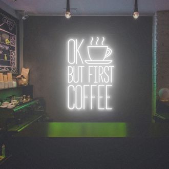 Coffee Shop But First Coffee Neon Lights Ized Store Neon Sign Store Wall Art Neon Sign