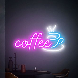 Coffee Shop Kitchen Wall Decor Cafe Led Neon Sign