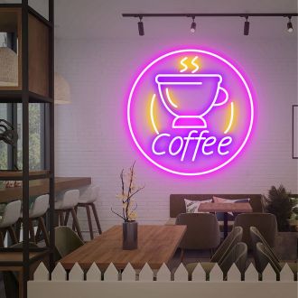 Coffee Shop Led Neon Sign Wall Decor Decorative Cafe Sign