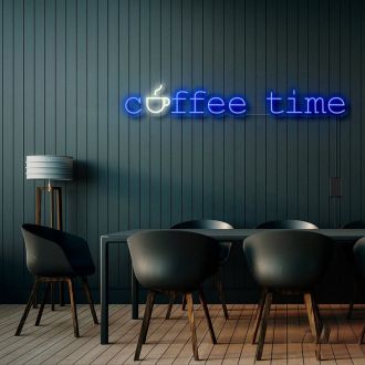 Coffee Time With Cup V2 Neon Sign