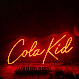 Cola Kid Red Neon Sign