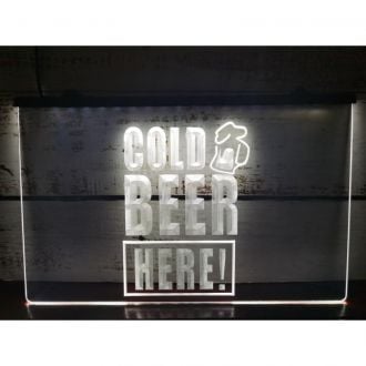 Cold Beer Here LED Neon Sign