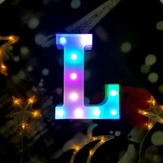 Steel Marquee Letter Colorful Letter L High-End Custom Zinc Metal Marquee Light Marquee Sign