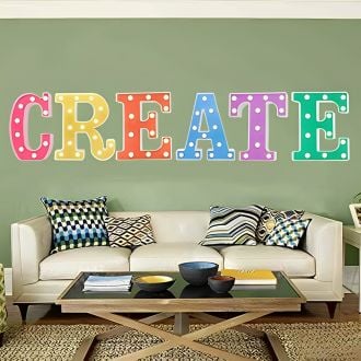 Colorful Create Marquee Light