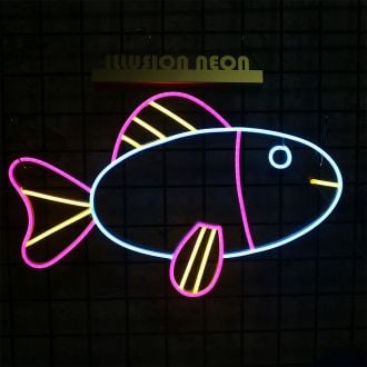 Colorful Fish Neon Sign