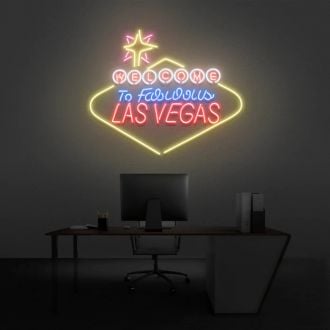 Colorful Welcome To Las Vegas Neon Sign