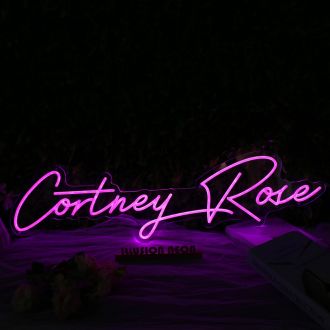 Cortney Rose Pink Neon Sign