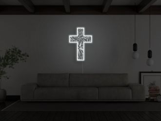 Crucifix Neon Sign