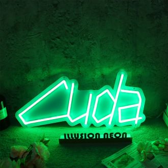 Cuda Green Neon Sign