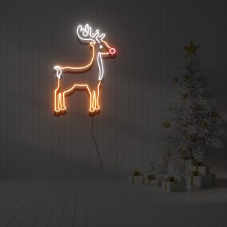 Cute Reindeer Neon Sign Lights Night Lamp Led Neon Sign Light For Home Party MG10255