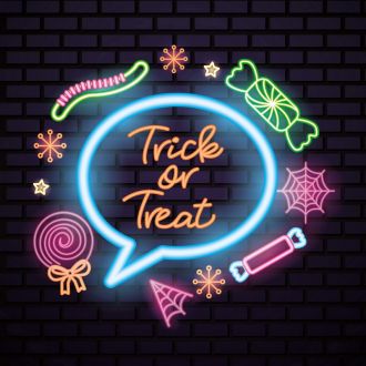 Cutie Trick Or Treat Neon Sign