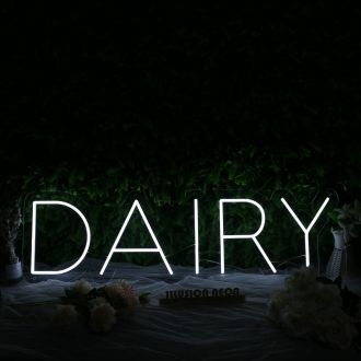 Dairy White Neon Sign
