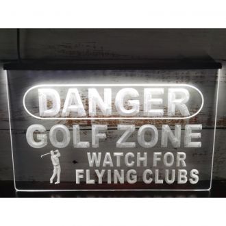 Danger Golf Zone LED Neon Sign