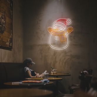Detailed Snowman LED Neon Sign