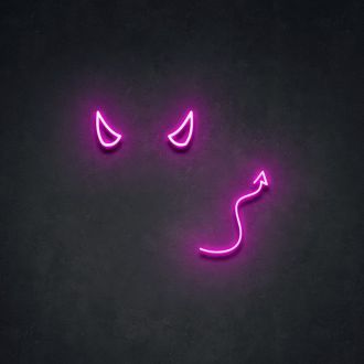 Devil Features Neon Sign
