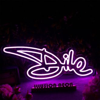 Dile Dark Purple Neon Sign