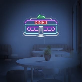 Diner Car 1950 Neon Sign