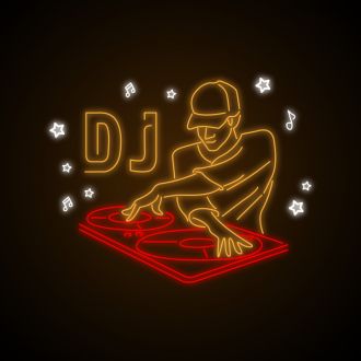 DJ Neon Sign