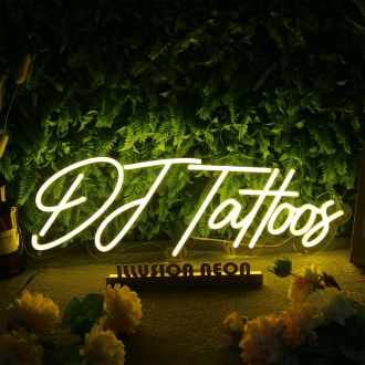 DJ Tattoos Neon Sign