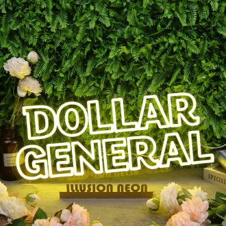 Dollar General Yellow Neon Sign