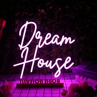 Dream House Purple Neon Sign