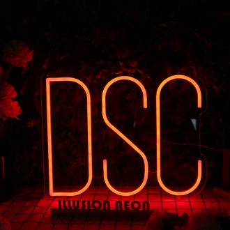 DSC Orange Neon Sign