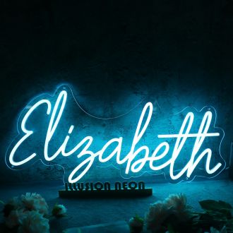 Elisabeth Blue Neon Sign