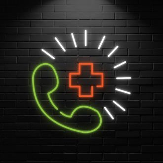 Emergency Call Neon Sign