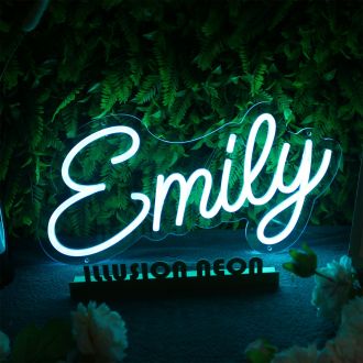 Emily Blue LED Neon Sign
