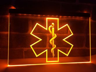 EMS Paramedic Medical Services hang sign LED Neon Sign