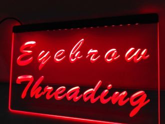 Eyebrow Threading Beauty Salon LED Neon Sign