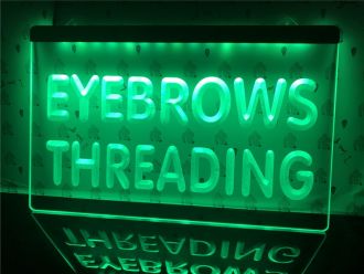 Eyebrows Threading Beauty Salon V1 LED Neon Sign